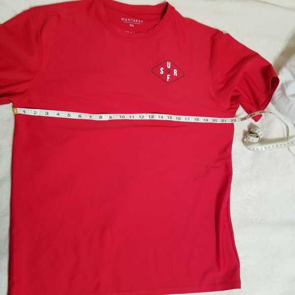 MANTARAY "SURF" Red Tee XXL - Picture 8 of 10